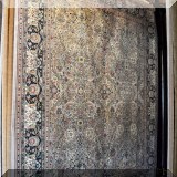 R80. Handknotted wool rug. Made in Pakistan. 8'2” x 10'3”